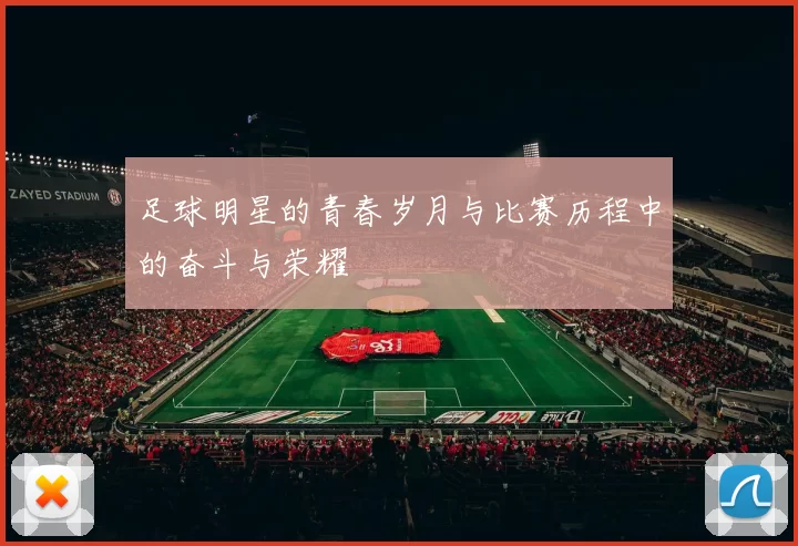 足球明星的青春岁月与比赛历程中的奋斗与荣耀