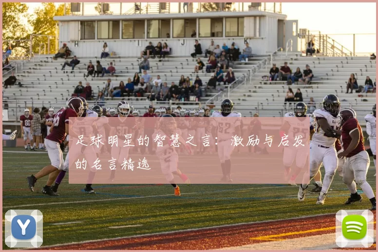 足球明星的智慧之言：激励与启发的名言精选